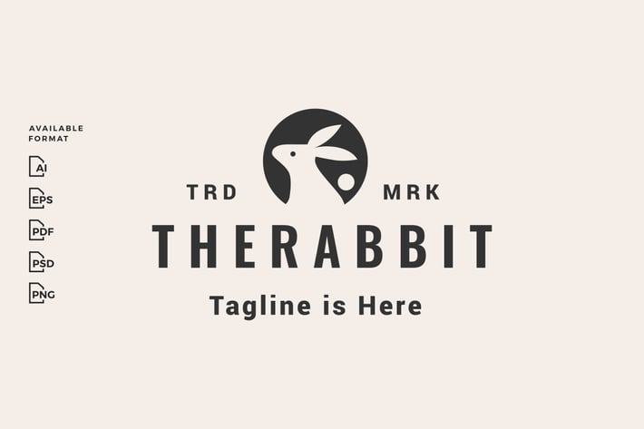 rabbit hipster logo