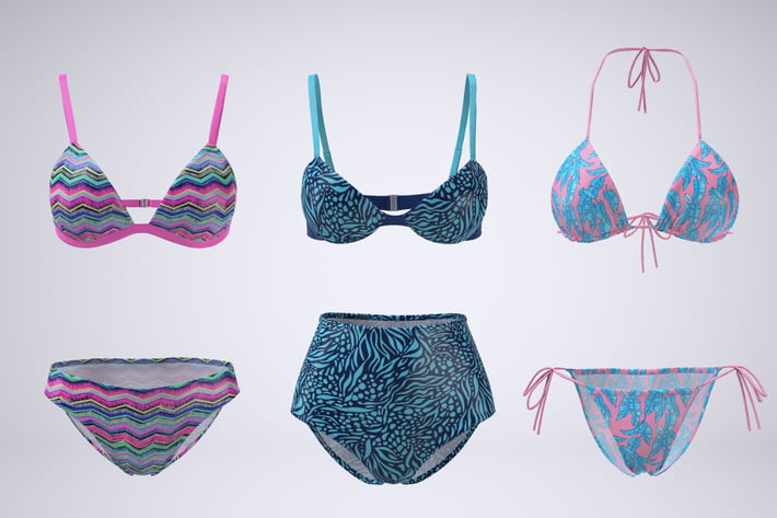 Bikini Swimsuit Mock-up 
