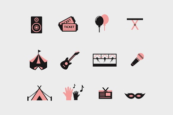 12 Festival and Concert Icons