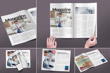 Magazine Pages Mockups