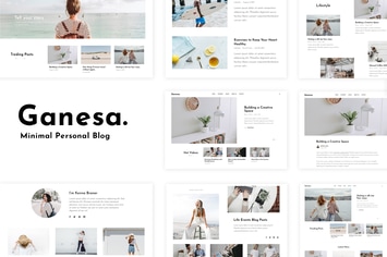  Ganesa - Minimal WordPress Personal Blog Theme 