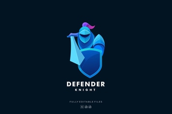 Knight Gradient Colorful Logo