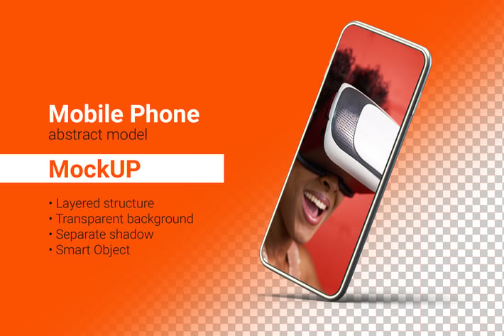 Smartphone Mockup Mobile phone abstract model