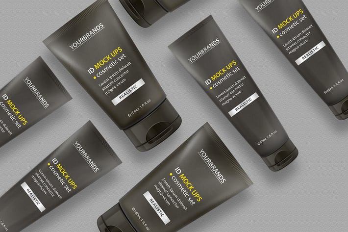 Cream Tube & Box Mock-Up