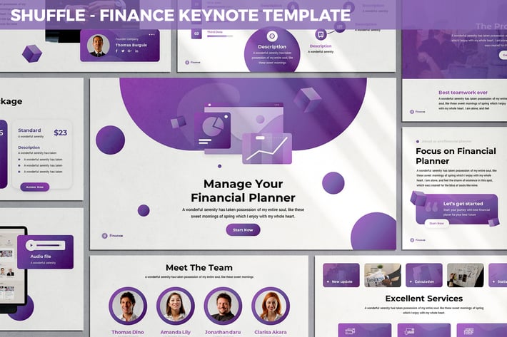 Shuffle - Finance Keynote Template