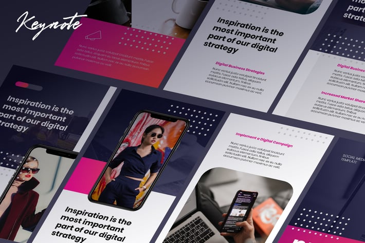 Prada Instagram Template Keynote