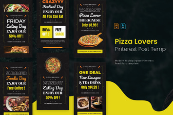 Pizza Lover | Pinterest Post Template