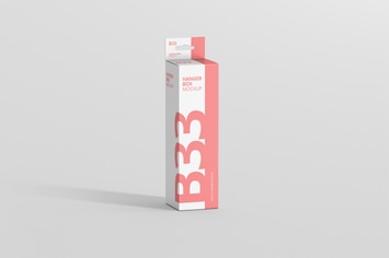 Box Mockup - High Slim Rectangle Size with Hanger