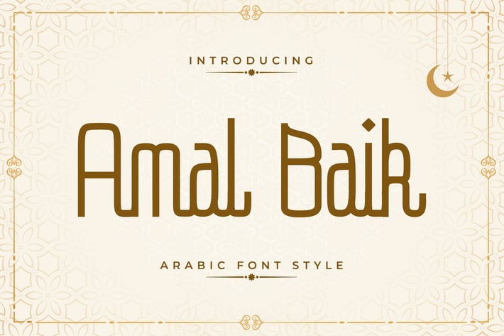Amal Baik - Arabic Font Style