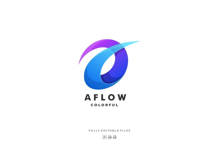 Abstract Letter Colorful Logo 
