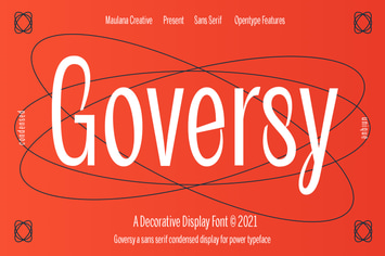 Goversy Condensed Display Font