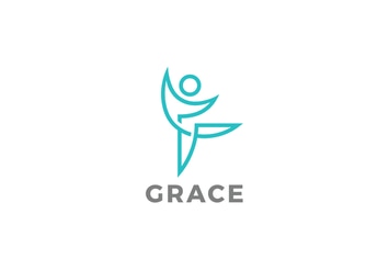 Logo Woman Fitness Diet Dance Ballet Gymnastics