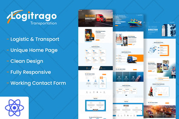 Logitrago - Transport & Logistics React Template 