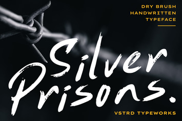 Silver Prisons – Dry Brush Handwritten Font