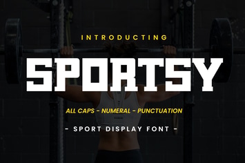 SPORTSY - Sport Display Font