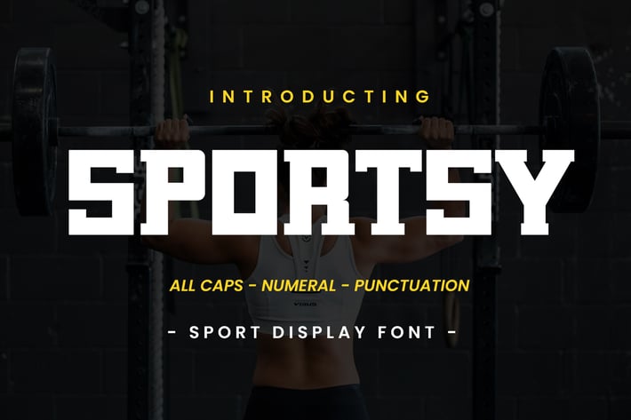 SPORTSY - Sport Display Font