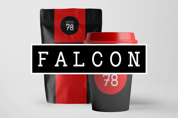 FALCON - Hybrid Slab-Serif / Mechanistic Typeface