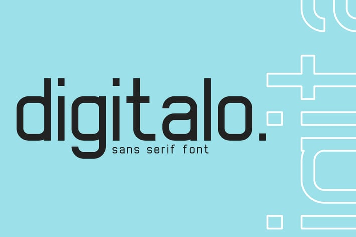digitalo - digital font
