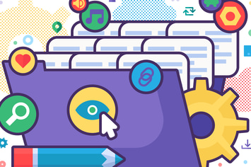 File Explorer Concept Illustration