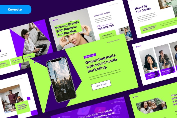 VISIOUS - Social Media Marketing Keynote Template