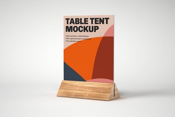 Table Tent Mockup