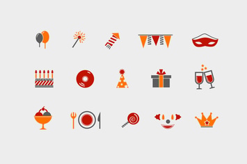 12 Party and Celebration Icons