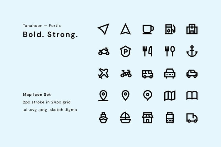 UI Icon Set - Map