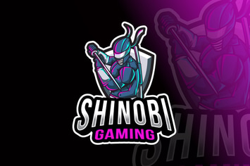 Shinobi Gaming Logo Template