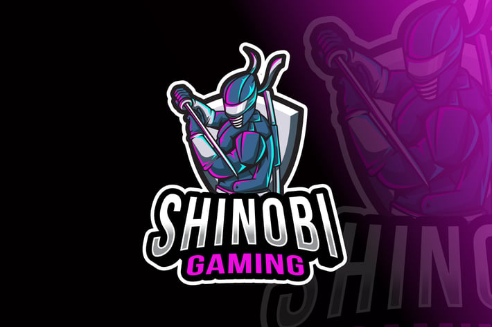 Shinobi Gaming Logo Template