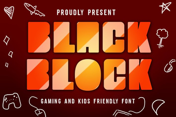 Black Block Gaming Font