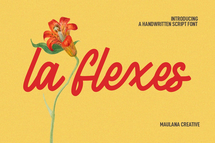 La flexes Handwritten Script Font