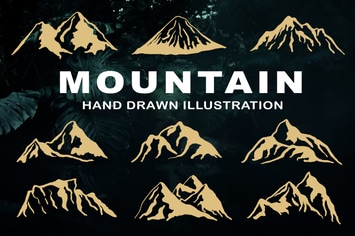 Mountain - Hand Drawn Illustration