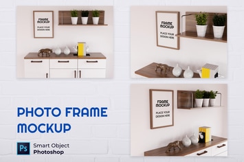 Blank Photo Frame Mockup