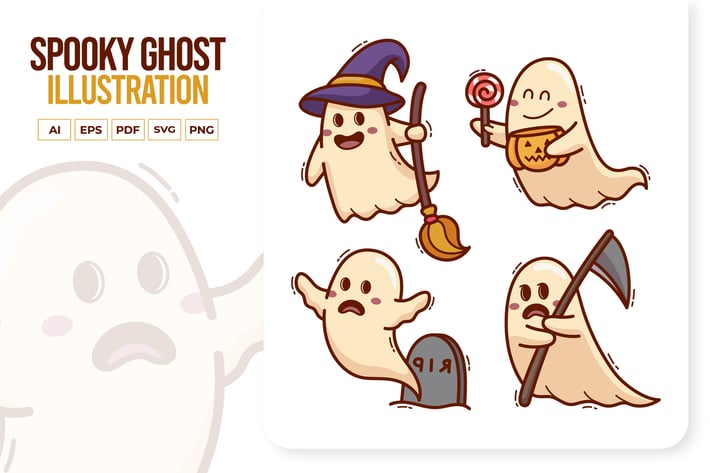 Cute Spooky Ghost