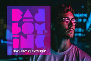 BAD BOY INC - Funky Font