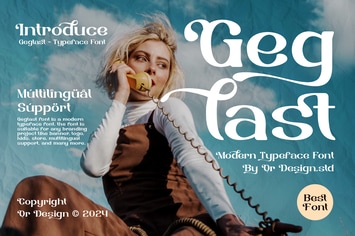 Geglast - Serif & Modern Typeface Font