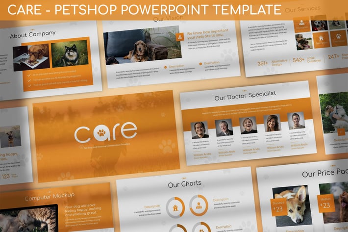 Care - PetShop Powerpoint Template
