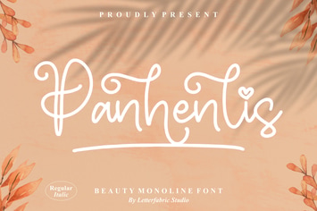 Panhenlis Beauty Monoline Font