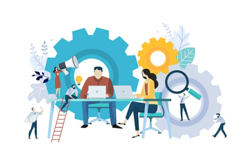 Creative flat design business concept