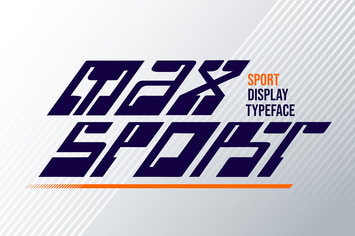 Max Sport - Sporty Display Font