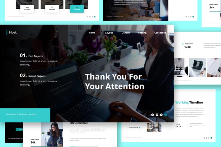 Host Web Hosting Keynote Template