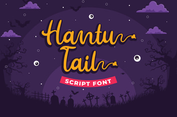 Hantu Tail - Halloween Font