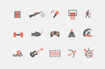 15 Hobby Icons