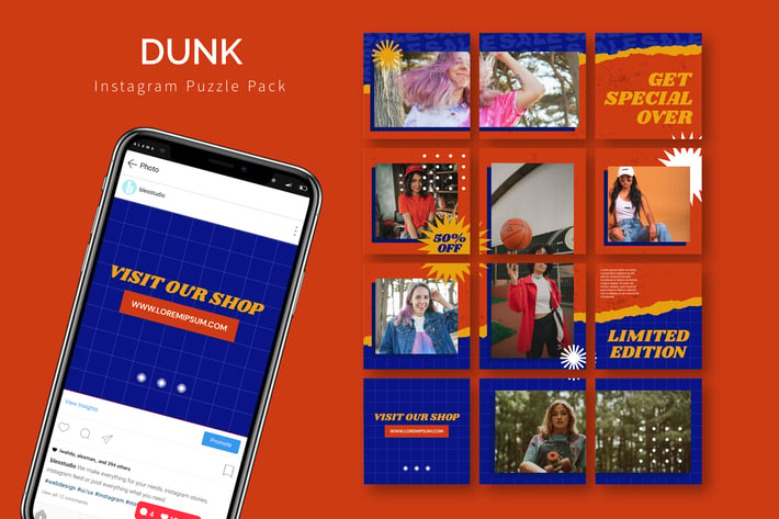 Dunk - Instagram Puzzle Template