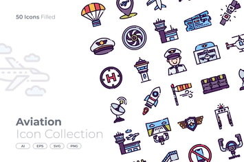 Aviation Filled Icon