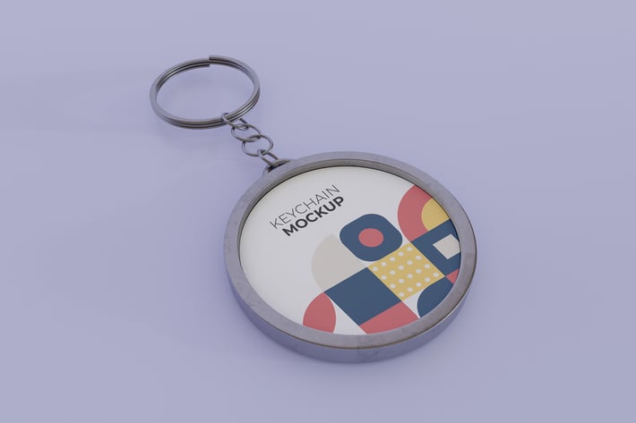 Mockup Keychain Round