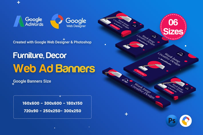 C70 - Furniture, Decor Banners GWD & PSD