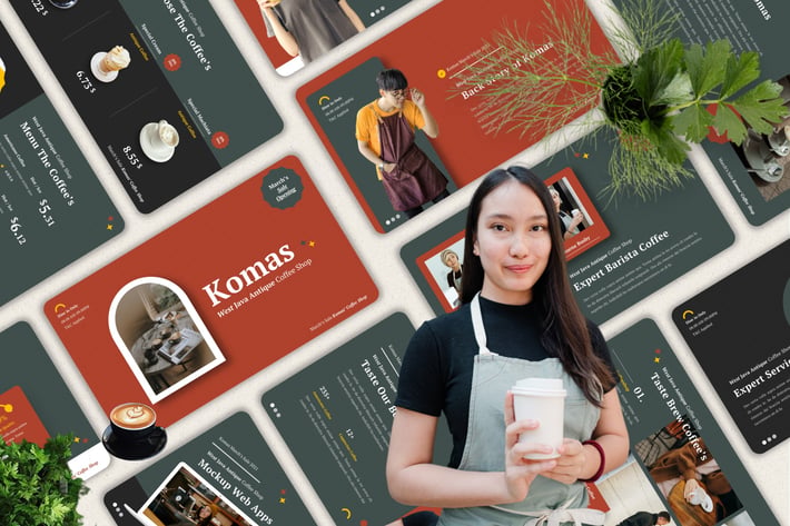 Komas - Coffee Shop Powerpoint Template