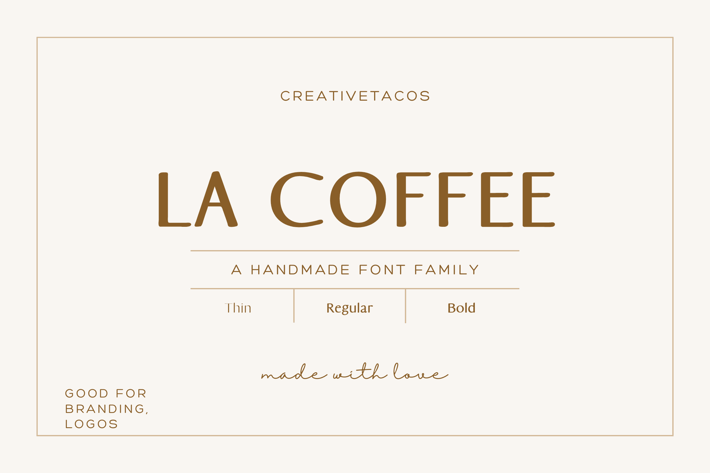 LaCoffee Handmade Font