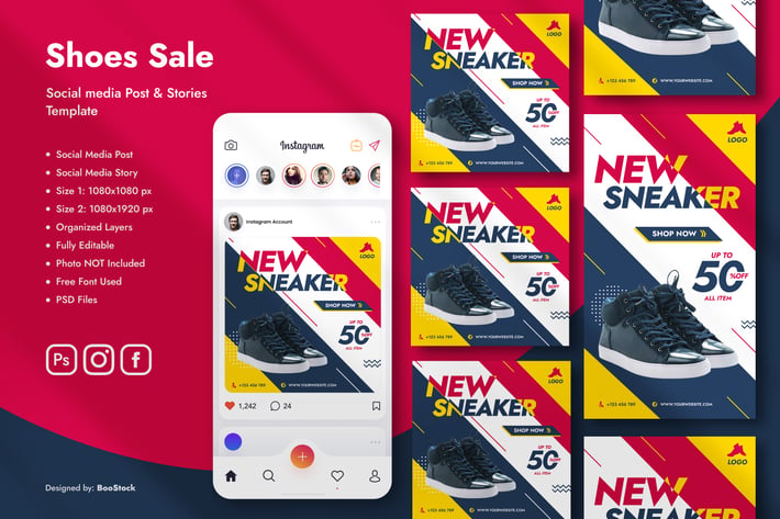 Sneaker Social Media Template